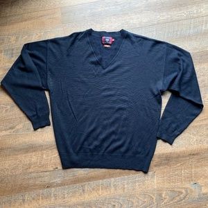 Men's Byron Nelson Eleven Straight cashmere silk v neck sweater mens size XL